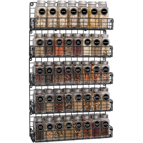 Prep & Savour Wall Spice Rack Wayfair